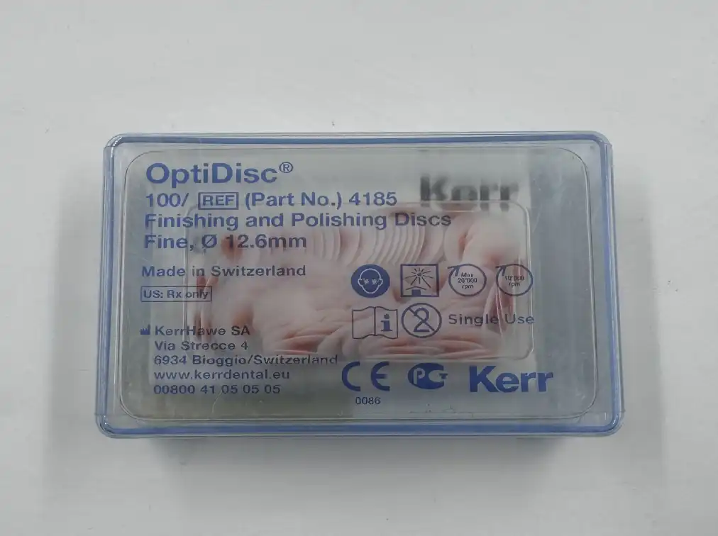 KERR OPTIDISC BİTİM VE CİLA / PARLATMA DİSKLERİ İNCE (100 ADET) 12.6 MM #4185